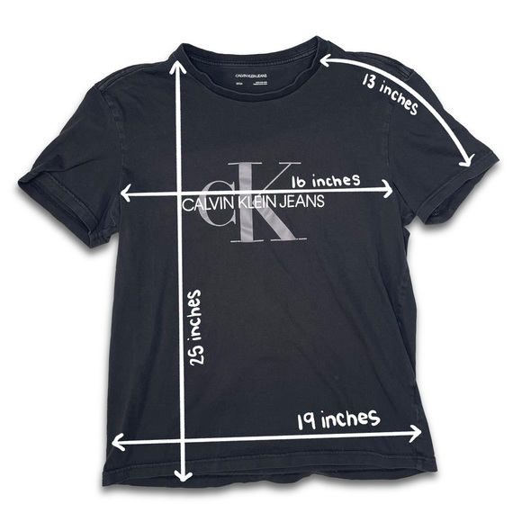 Calvin Klein Jeans Black Logo Short Sleeve Tee Shirt - Picture 6 of 6